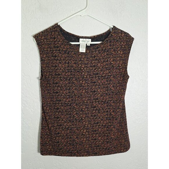 Coldwater Creek Tank Top Womens Medium Black Sleeveless Stretch Pullover - Picture 1 of 3